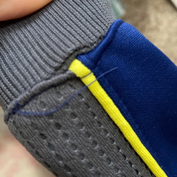 Puma Navy, Grey & Yellow Hooded Warm Up Suit - Picture 7 of 8